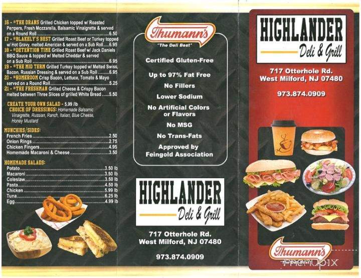 Highlander Deli - West Milford, NJ