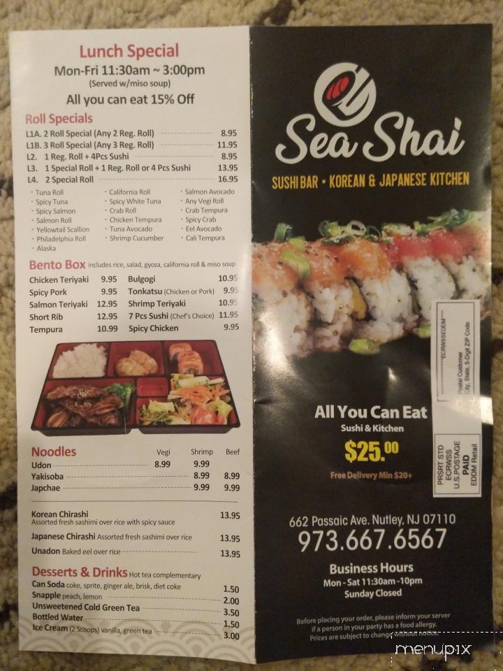 Sea Shai Korean & Japanese Restaurant - Nutley, NJ
