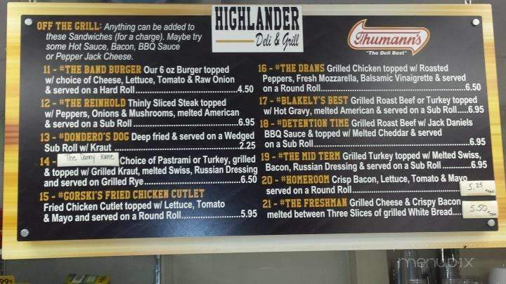 Highlander Deli - West Milford, NJ