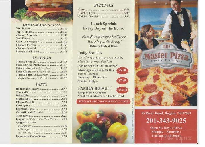 Master Pizza Restaurant - Bogota, NJ