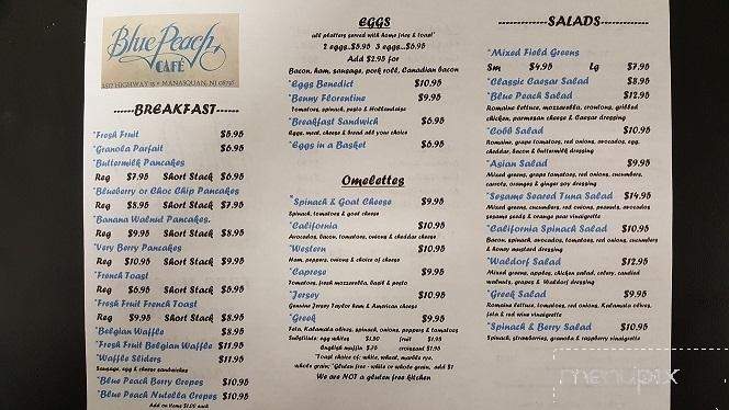 Blue Peach Cafe - Manasquan, NJ