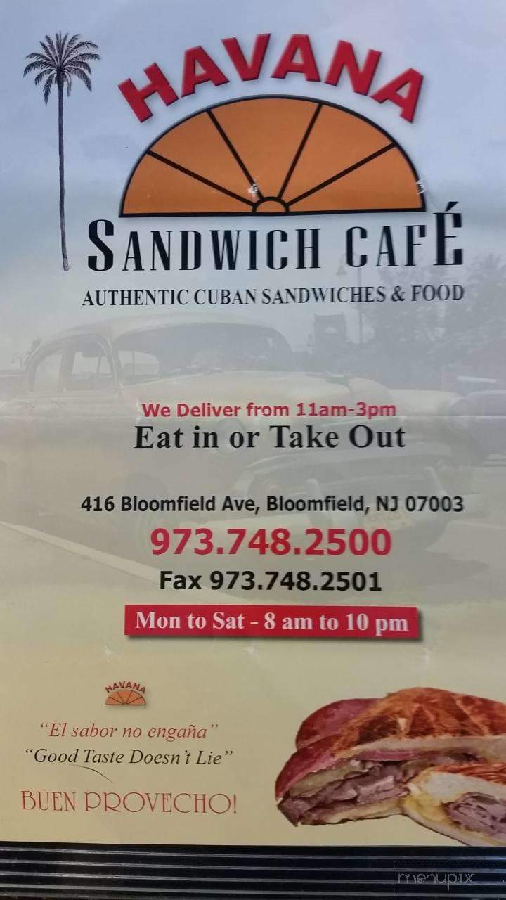 Havana Sandwich Cafe - Bloomfield, NJ