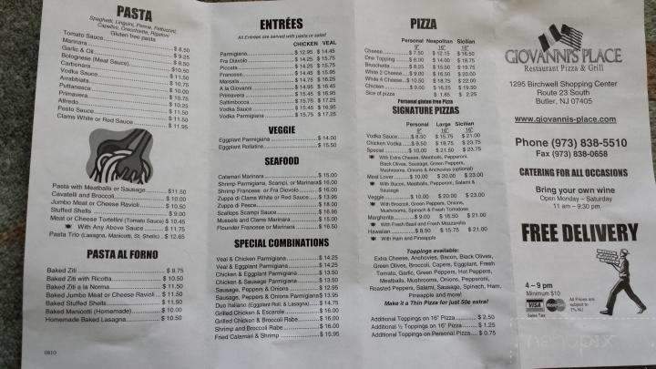 Giovanni's Place - Butler, NJ