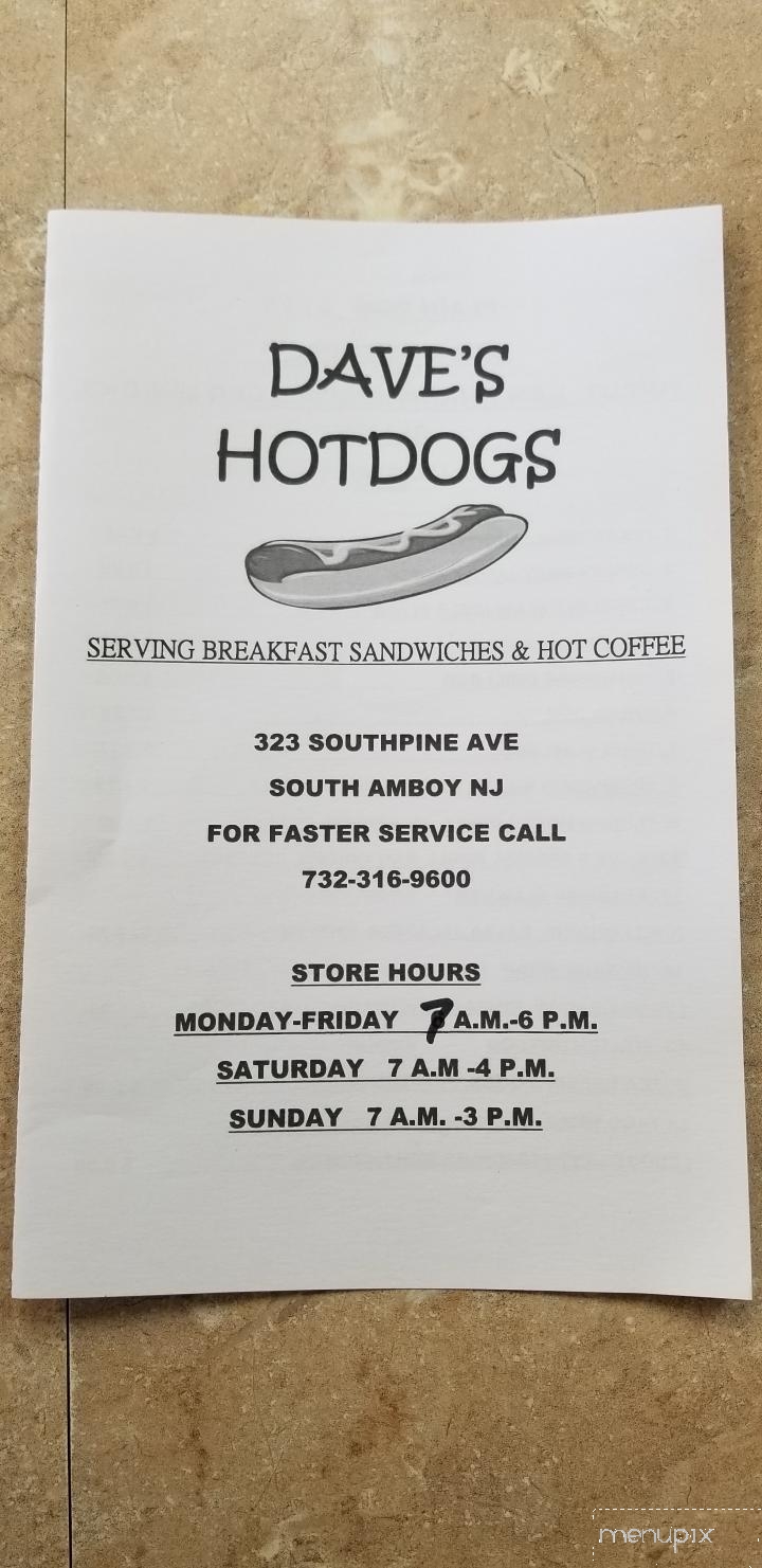 Dave's Hotdogs - South Amboy, NJ