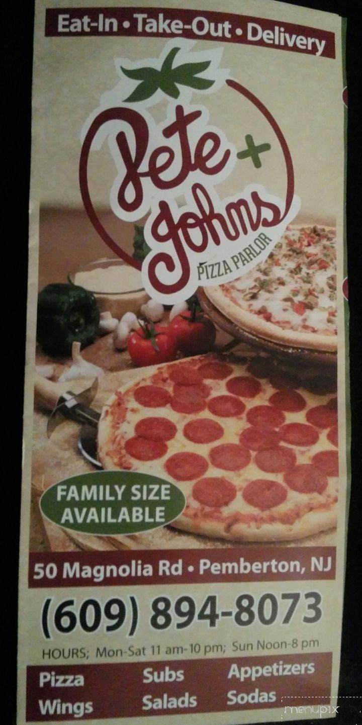 Pete & John's Pizza - Pemberton, NJ