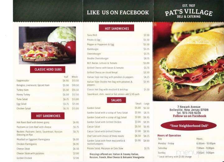 Pat's Village Deli - Belleville, NJ