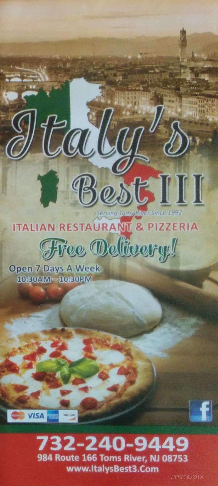 Italy's Best III - Toms River, NJ