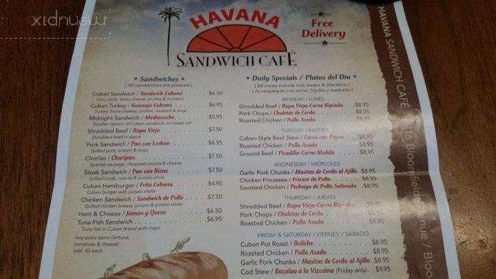 Havana Sandwich Cafe - Bloomfield, NJ