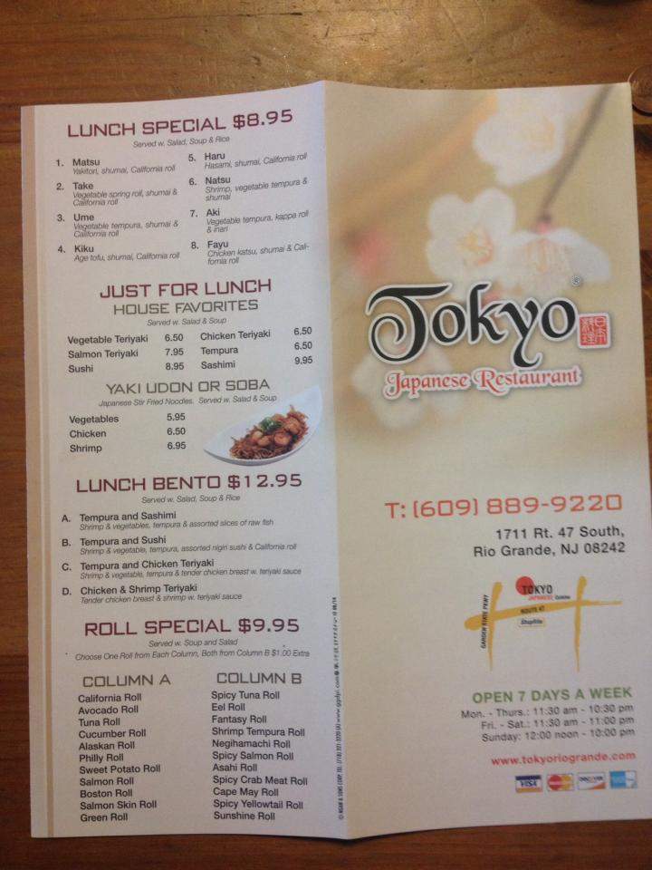 Tokyo Japanese Restaurant - Rio Grande, NJ