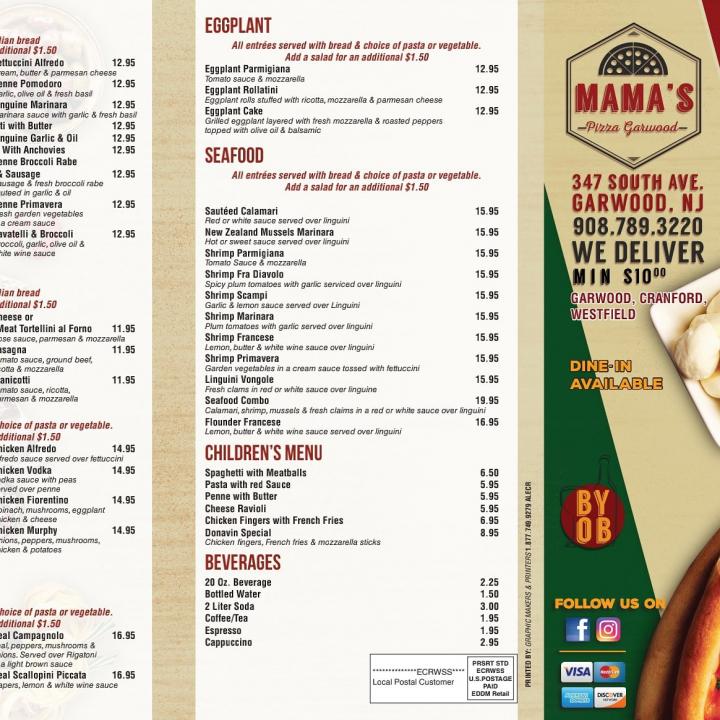 Mama's Pizzeria & Restaurant - Garwood, NJ